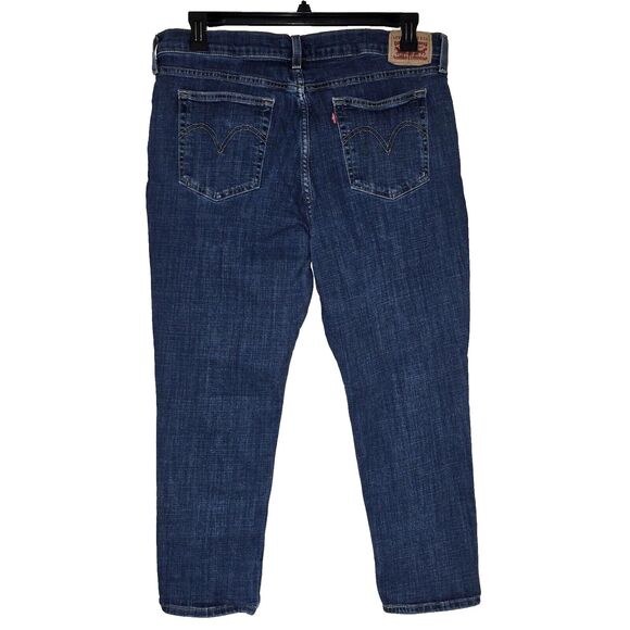 Levis Boyfriend Denim Jeans Dark Wash Size 32x27 - Picture 2 of 7